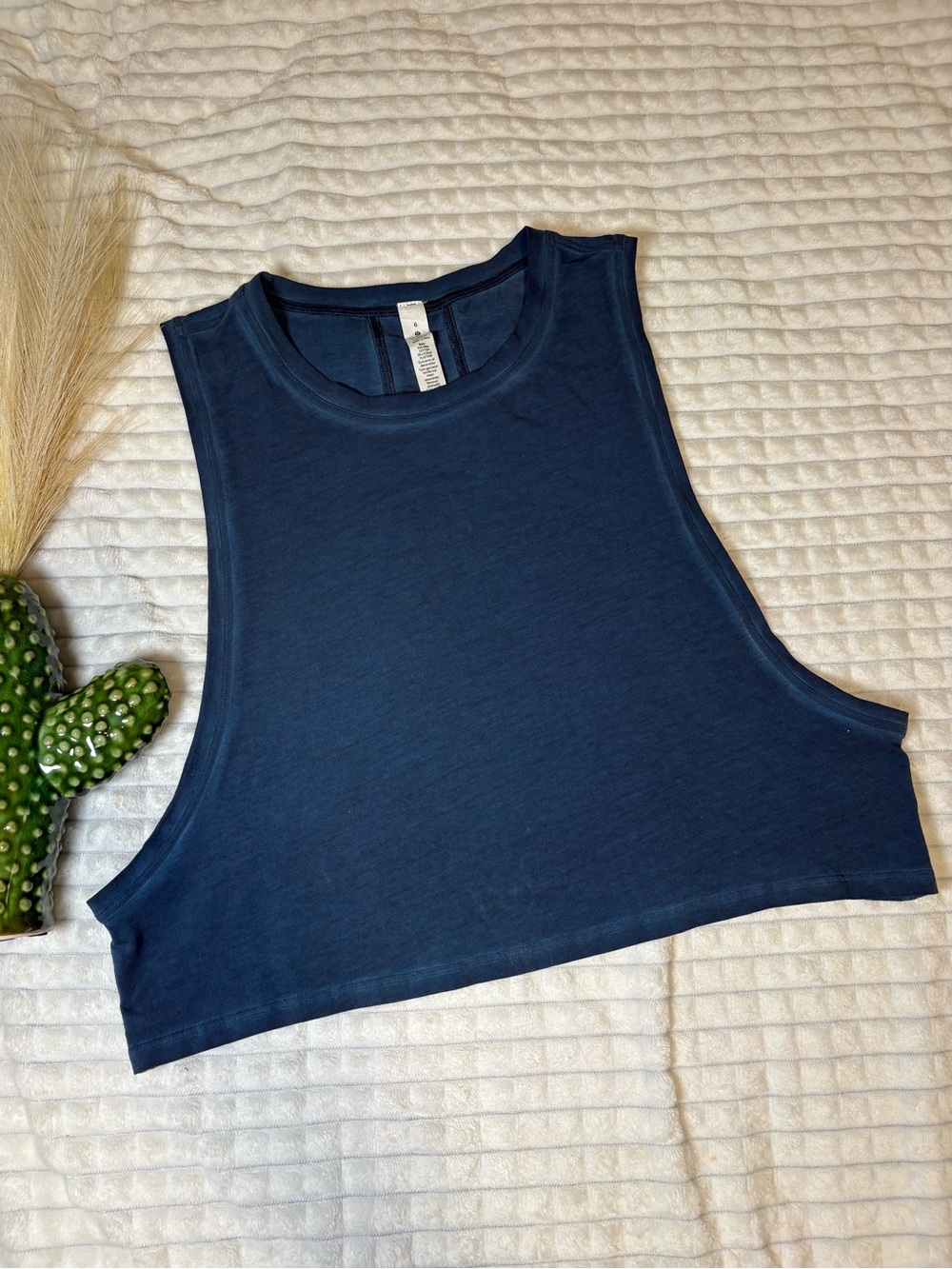 lululemon athletica Navy High-Neck Cropped Tank